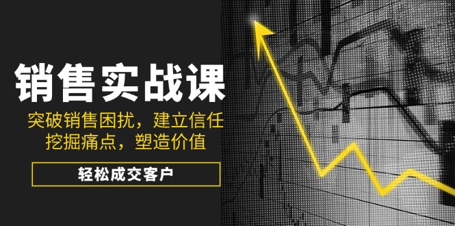 销售实战课，突破销售困扰，建立信任，挖掘痛点，塑造价值，轻松成交客户好创网-专注优质VIP网课 网络创业落地实操课程资源分享 – 每天更新_高质量项目输出好创网